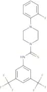 ((3,5-bis(trifluoromethyl)phenyl)amino)(4-(2-fluorophenyl)piperazinyl)methane-1-thione