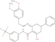 (6-((2-(3,4-dimethoxyphenyl)ethyl)amino)-2-oxo-4-phenylcyclohex-1-enyl)-N-(3-(trifluoromethyl)phen…