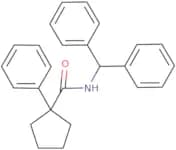 N-(diphenylmethyl)-1-phenylcyclopentane-1-carboxamide