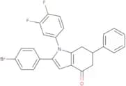 1-(3,4-difluorophenyl)-2-(4-bromophenyl)-6-phenyl-5,6,7-trihydroindol-4-one