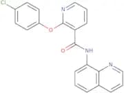 (2-(4-chlorophenoxy)(3-pyridyl))-N-(8-quinolyl)formamide