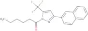 1-(3-(2-naphthyl)-5-(trifluoromethyl)pyrazolyl)hexan-1-one