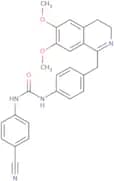 1-(4-((6,7-dimethoxy(3,4-dihydroisoquinolyl))methyl)phenyl)-3-(4-cyanophenyl)urea