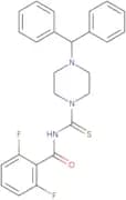 (2,6-difluorophenyl)-N-((4-(diphenylmethyl)piperazinyl)thioxomethyl)formamide