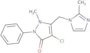 4-chloro-2-methyl-3-((2-methylimidazolyl)methyl)-1-phenyl-3-pyrazolin-5-one