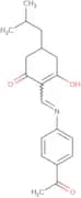 2-(((4-acetylphenyl)amino)methylene)-5-(2-methylpropyl)cyclohexane-1,3-dione