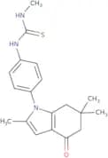 2,6,6-trimethyl-1-(4-(((methylamino)thioxomethyl)amino)phenyl)-5,6,7-trihydroindol-4-one