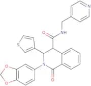 (2-benzo[3,4-d]1,3-dioxolen-5-yl-1-oxo-3-(3-thienyl)(4-2,3,4-trihydroisoquinolyl))-N-(4-pyridylmet…