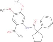 N-(2-acetyl-4,5-dimethoxyphenyl)-1-phenylcyclopentane-1-carboxamide