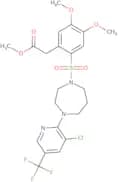 methyl 2-(2-((4-(3-chloro-5-(trifluoromethyl)(2-pyridyl))(1,4-diazaperhydroepinyl))sulfonyl)-4,5-d…