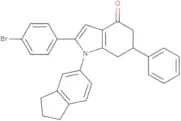 2-(4-bromophenyl)-1-indan-5-yl-6-phenyl-5,6,7-trihydroindol-4-one