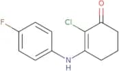 2-chloro-3-((4-fluorophenyl)amino)cyclohex-2-en-1-one