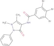 N-(2,3-dimethyl-5-oxo-1-phenyl(3-pyrazolin-4-yl))(3,4,5-tribromophenyl)formamide