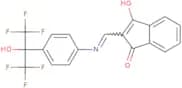 2-(((4-(2,2,2-trifluoro-1-hydroxy-1-(trifluoromethyl)ethyl)phenyl)amino)methylene)indane-1,3-dione