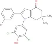 1-(3,5-dichloro-4-hydroxyphenyl)-2-(3-bromophenyl)-6,6-dimethyl-5,6,7-trihydroindol-4-one