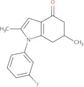 1-(3-fluorophenyl)-2,6-dimethyl-5,6,7-trihydroindol-4-one