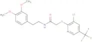 N-(2-(3,4-dimethoxyphenyl)ethyl)-2-(3-chloro-5-(trifluoromethyl)(2-pyridylthio))ethanamide