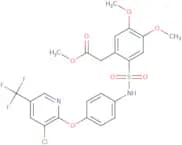 methyl 2-(2-(((4-(3-chloro-5-(trifluoromethyl)(2-pyridyloxy))phenyl)amino)sulfonyl)-4,5-dimethoxyp…