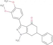 3-(3,4-dimethoxyphenyl)-1-methyl-6-phenyl-5,6,7-trihydro1H-indazol-4-one