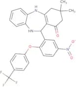 2,10-diaza-5,5-dimethyl-9-(5-nitro-2-(4-(trifluoromethyl)phenoxy)phenyl)