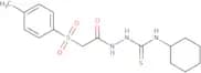 1-((4-methylphenyl)sulfonyl)acetyl-4-cyclohexylthiosemicarbazide