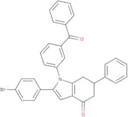 2-(4-bromophenyl)-6-phenyl-1-(3-(phenylcarbonyl)phenyl)-5,6,7-trihydroindol-4-one