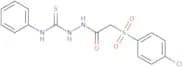 2-((4-chlorophenyl)sulfonyl)-N-(((phenylamino)thioxomethyl)amino)ethanamide