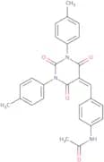 N-(4-((3,5-bis(4-methylphenyl)-2,4,6-trioxo-3,5-diazaperhydroinylidene)methyl)phenyl)ethanamide