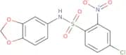 N-(2H-1,3-benzodioxol-5-yl)-4-chloro-2-nitrobenzene-1-sulfonamide