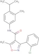 (3-(2-chlorophenyl)-5-methylisoxazol-4-yl)-N-(3-methyl-4-(isopropyl)phenyl)formamide