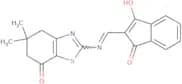 2-(((5,5-dimethyl-7-oxo-4,5,6-trihydrobenzothiazol-2-yl)amino)methylene)indane-1,3-dione