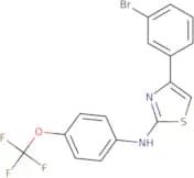 (4-(3-bromophenyl)(2,5-thiazolyl))(4-(trifluoromethoxy)phenyl)amine