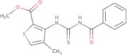 methyl 4-methyl-3-(((phenylcarbonylamino)thioxomethyl)amino)thiophene-2-carboxylate