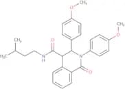 (2,3-bis(4-methoxyphenyl)-1-oxo(4-2,3,4-trihydroisoquinolyl))-N-(3-methylbutyl)formamide