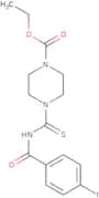 ethyl 4-(((4-iodophenyl)carbonylamino)thioxomethyl)piperazinecarboxylate