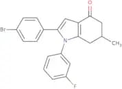2-(4-bromophenyl)-1-(3-fluorophenyl)-6-methyl-5,6,7-trihydroindol-4-one