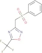 (((4-(trifluoromethyl)-3,2,5-oxadiazolyl)methyl)sulfonyl)benzene