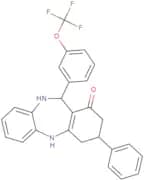 2,10-diaza-5-phenyl-9-(3-(trifluoromethoxy)phenyl)tricyclo[9.4.0.0<3,8>]pentadeca-1(11),3(8),12,14…
