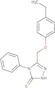 3-((4-ethylphenoxy)methyl)-4-phenyl-1,2,4-triazoline-5-thione