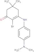 3-((4-(dimethylamino)phenyl)amino)-2-bromo-5,5-dimethylcyclohex-2-en-1-one