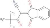 2-(1,3-dioxoindan-2-ylidene)-4,4-dimethyl-3-oxopentanenitrile