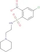 ((4-chloro-2-nitrophenyl)sulfonyl)(2-piperidylethyl)amine