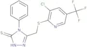 3-((3-chloro-5-(trifluoromethyl)(2-pyridylthio))methyl)-4-phenyl-1,2,4-triazoline-5-thione
