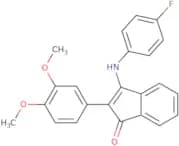 2-(3,4-dimethoxyphenyl)-3-((4-fluorophenyl)amino)inden-1-one
