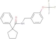 1-phenyl-N-{[3-(trifluoromethoxy)phenyl]methyl}cyclopentane-1-carboxamide