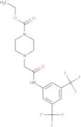 ethyl 4-((N-(3,5-bis(trifluoromethyl)phenyl)carbamoyl)methyl)piperazinecarboxylate