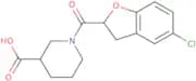 1-(5-Chloro-2,3-dihydro-1-benzofuran-2-carbonyl)piperidine-3-carboxylic acid