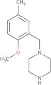 1-[(2-Methoxy-5-methylphenyl)methyl]piperazine