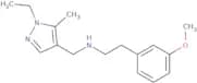 [(1-Ethyl-5-methyl-1H-pyrazol-4-yl)methyl][2-(3-methoxyphenyl)ethyl]amine