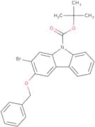3-Benzyloxy-2-bromo-9H-carbazole N-carboxylic acid tert-butyl ester